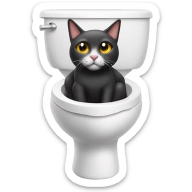 Skibidi Toilet Cat sticker