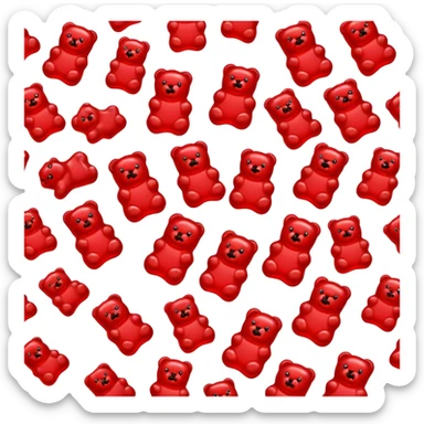 red Gummy Bears sticker