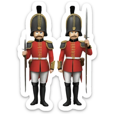Royal guards of great britain  sticker