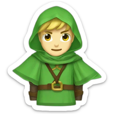link green tunic sticker