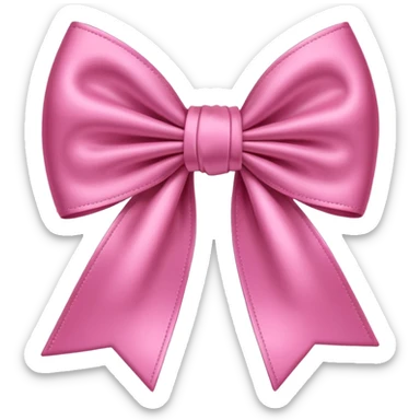 bow pink sticker