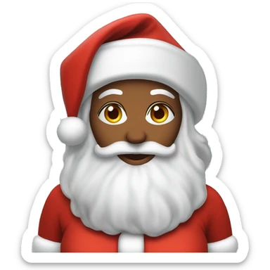 Santa and Mrs clause  sticker