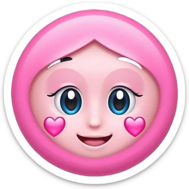 Coração rosa mais pontudo  sticker