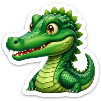 Aligator wearing muslim hat sticker