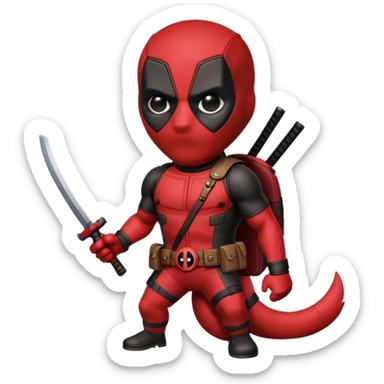 dogpool from Deadpool & Wolverine movie sticker