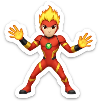 Heatblast from Ben 10 sticker