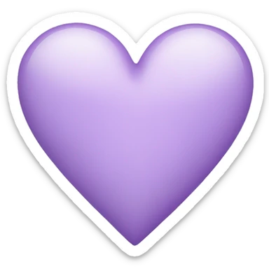 Light violet Heart sticker