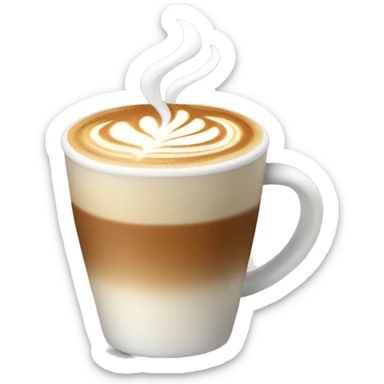 A beautiful coffee latte  sticker