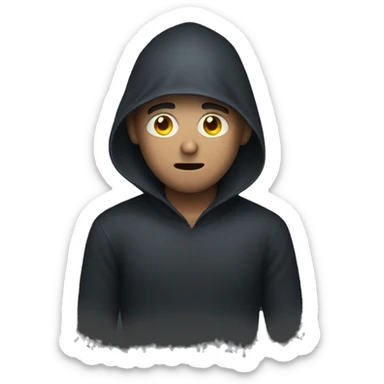 A man hiding in the dark sticker