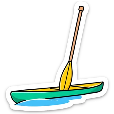hand with paddle ready to hit sticker