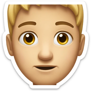 Eye brow raised sticker