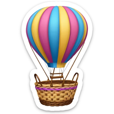 Hot air balloon sticker