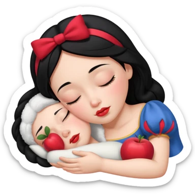 Sleeping Snow White sticker