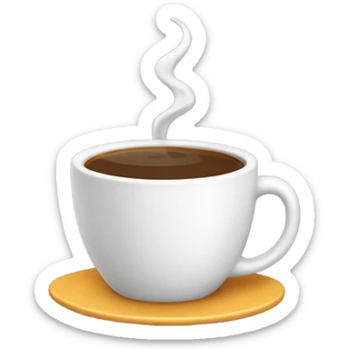 a coffee cup and a tea cup next to each other sticker