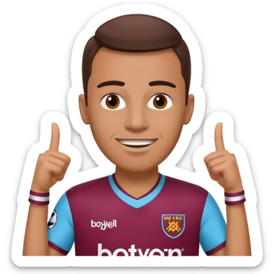 West Ham fan happy. Replace Betway on shirt with BOYLE sticker