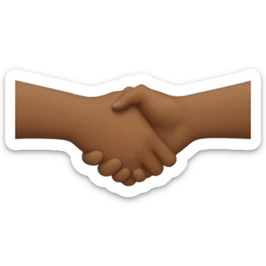 Holding hands together  sticker