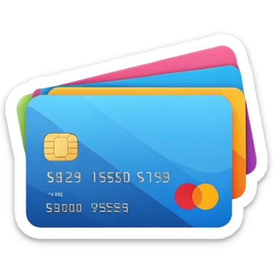 payment method flat style sticker