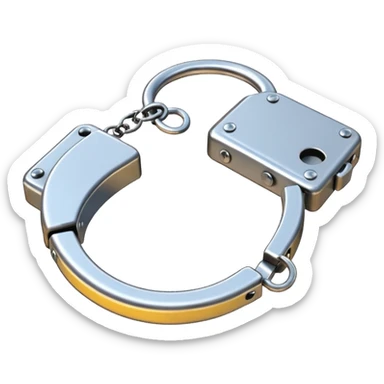 police handcuffs sticker