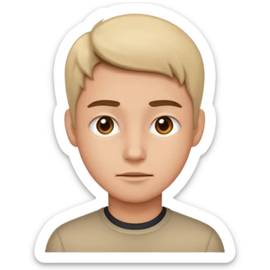 fix the face straight  sticker