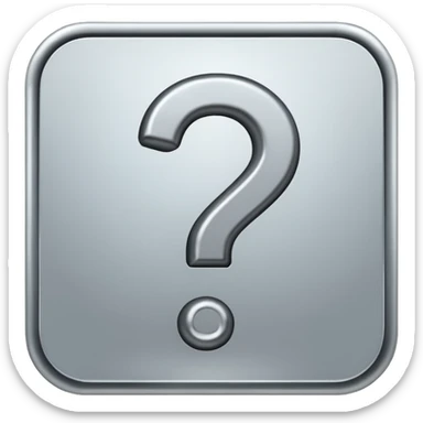 question mark sticker