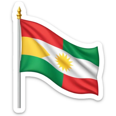 Kurdistan flagged  sticker