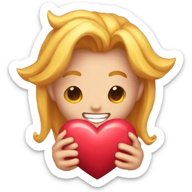 Diablo con corazones  sticker