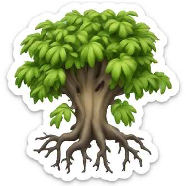 Root infected by fungus sticker