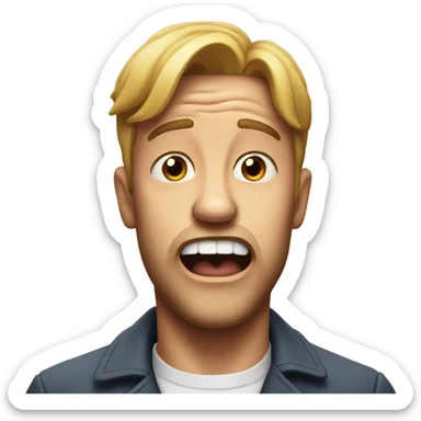 jaw dropped in shock emoji  sticker