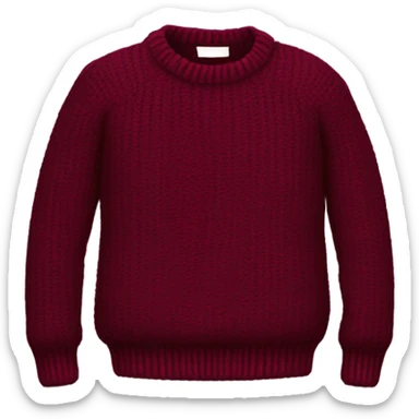 burgundy sweater  sticker