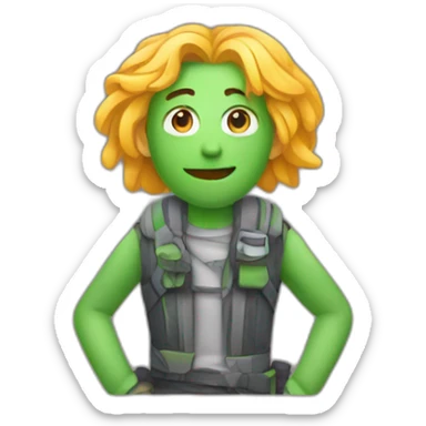 react with vue sticker