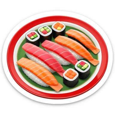 happy sushi sticker