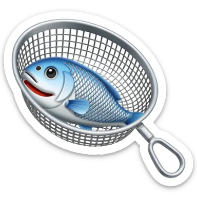 fish scoop sticker