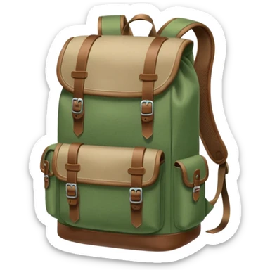 backpack to camping sticker