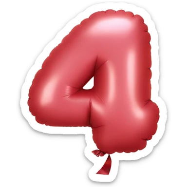 number-1-shaped-balloon sticker
