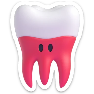 simple tooth sticker