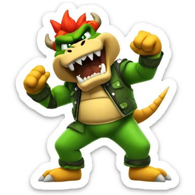 bowser dab dance sticker