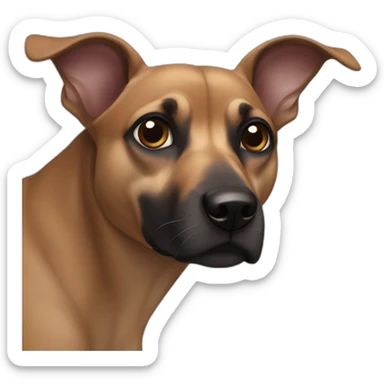 perro raza pincher negro sticker