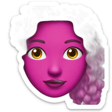 Fan in Magenta color sticker