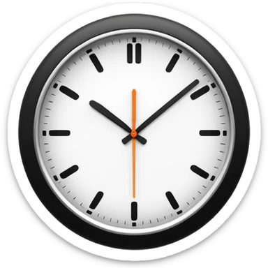 make Clock without numbers  sticker