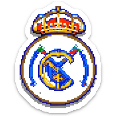 Real Madrid football club logo sticker