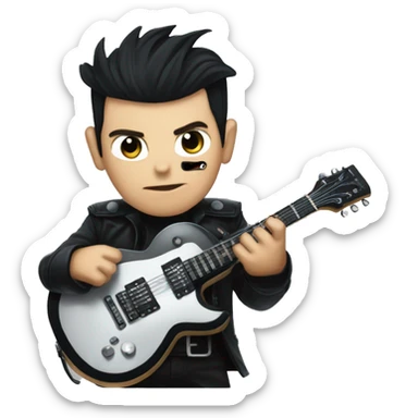 Richard Z kruspe paying guitar sticker