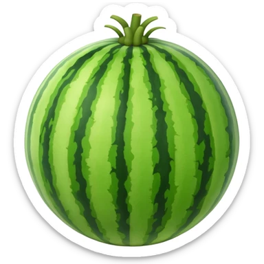 not sliced watermelon sticker