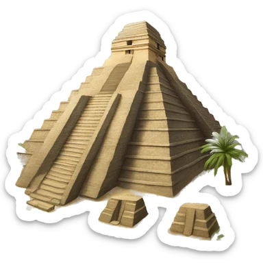 Mayan Pyramid sticker