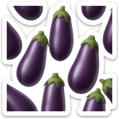 Eggplant with veins sticker