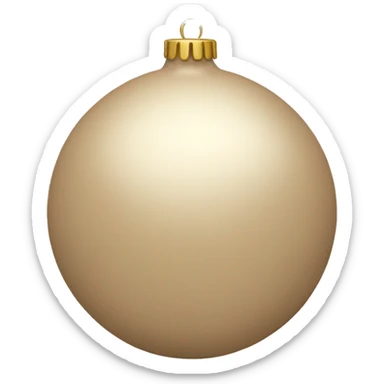 beige ornament sticker
