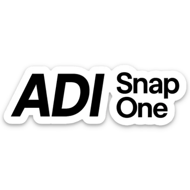logo for ADI | Snap One, minimal and bold sticker