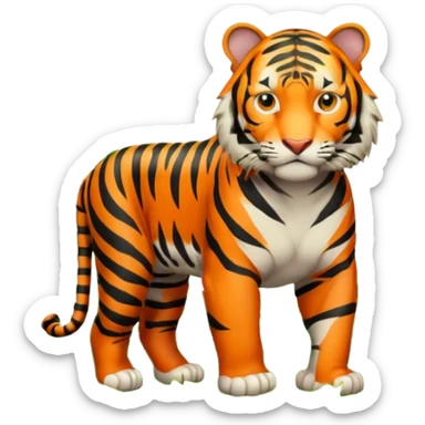 jungle wtiger sticker