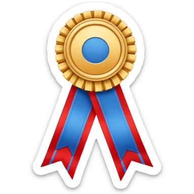 Award ribbon sticker