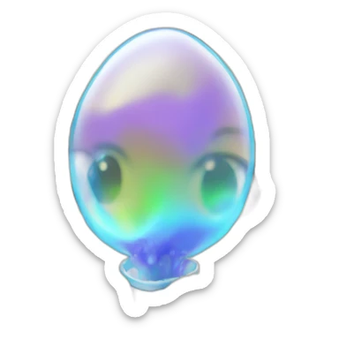 Bubble-blower sticker