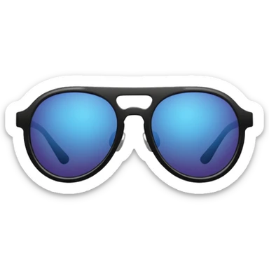 sunglasses with dark reflective lenses sticker